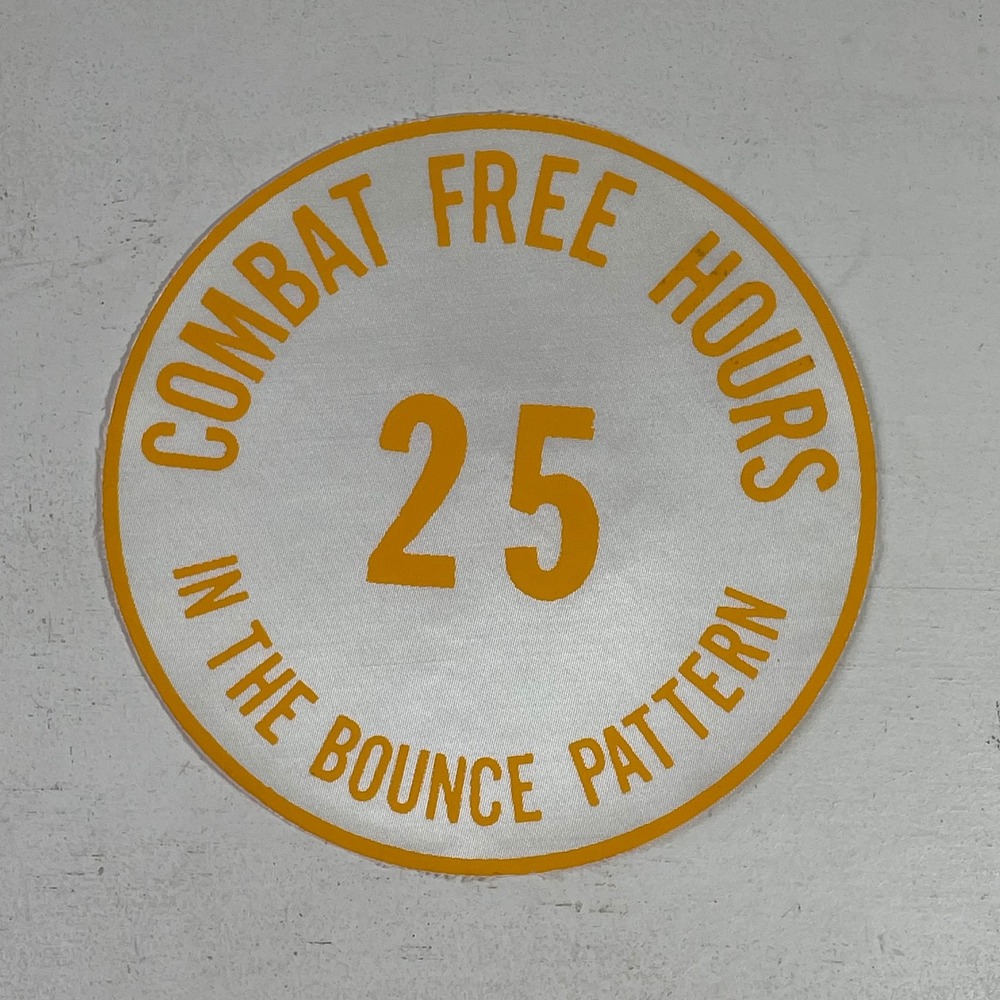 Vintage 25 Combat Free Hours Bounce Pattern Patch 5. Sally's Lettering Sho